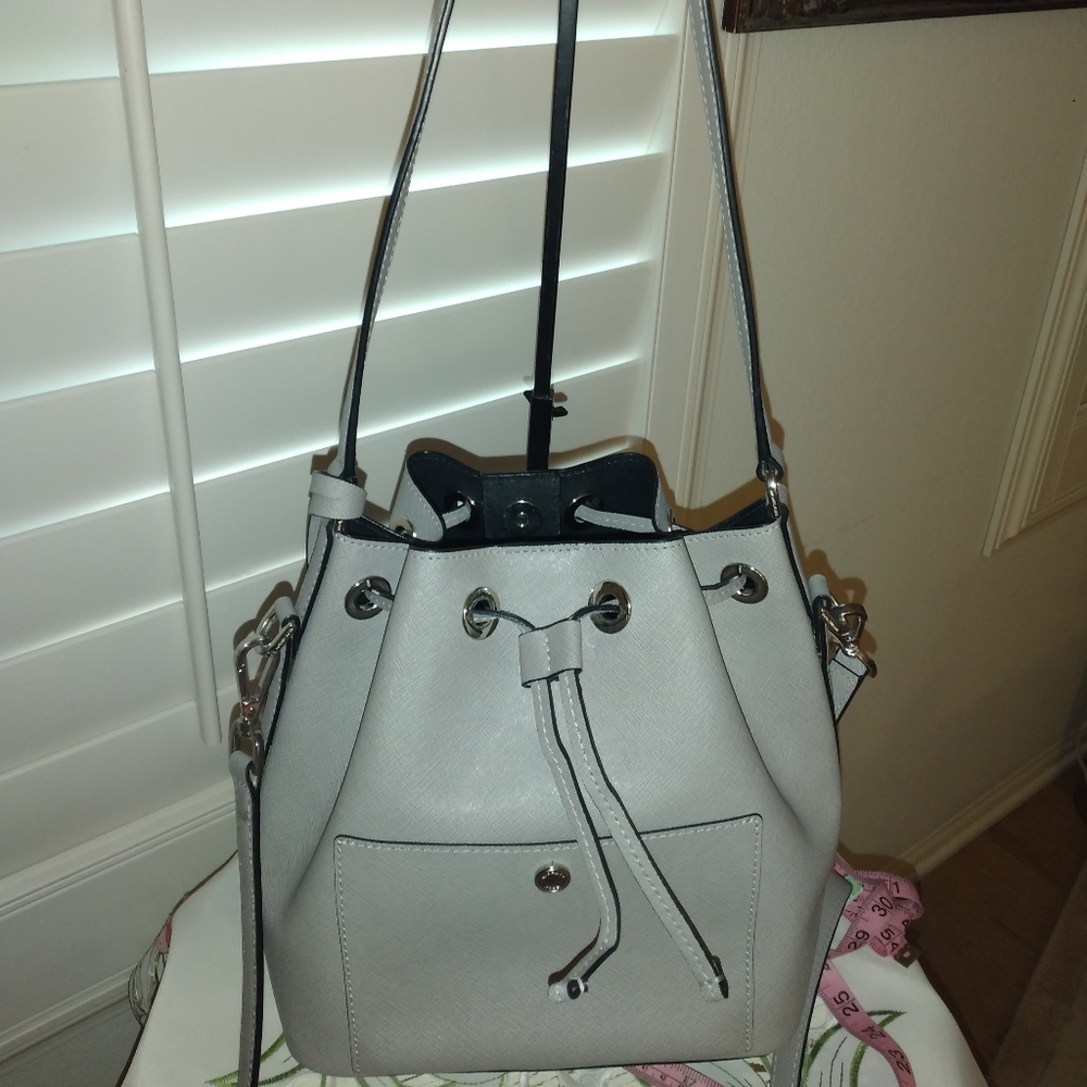 Michael Kors Gray saffiano handbag